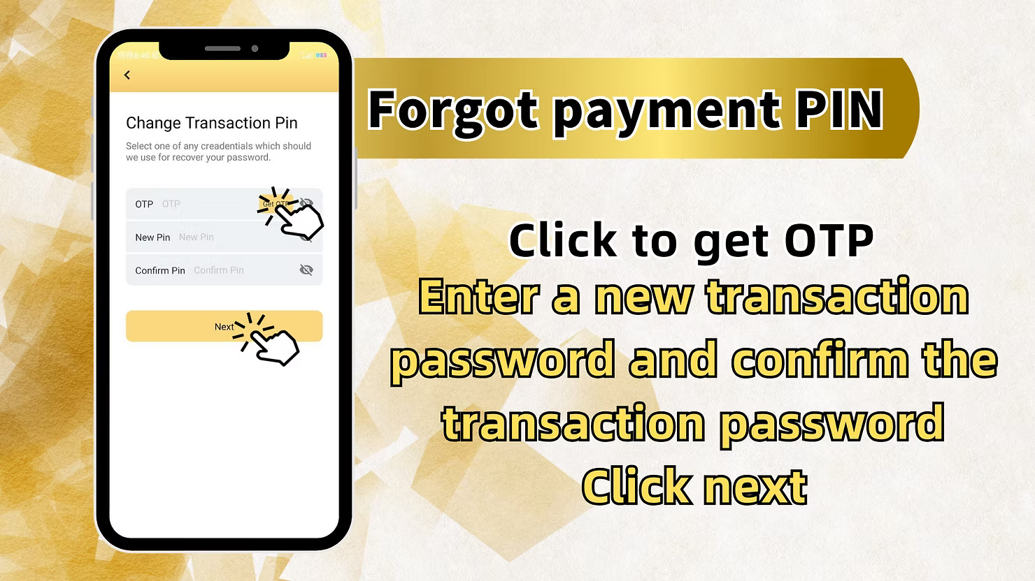 Change Payment PIN at LUCKYTOWN PLUS